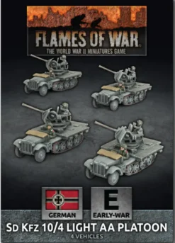 Flames of War - Blitzkrieg - German Sd Kfz 10/4 (2cm) Light AA Platoon
