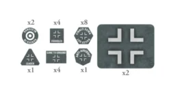 Flames of War - Blitzkrieg - German EW Tokens and Objectives