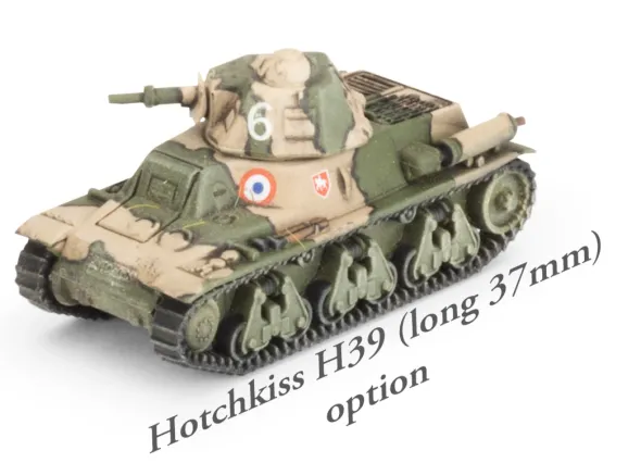 Flames of War - Blitzkrieg - Hotchkiss H35 & H39 Tank Platoon