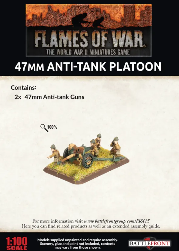 Flames of War - Blitzkrieg - 47mm Anti-tank Platoon