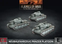 Flames of War - Blitzkrieg - Neubaufahrzeug Panzer Platoon