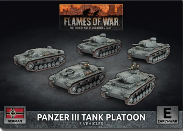 Flames of War - Blitzkrieg - Panzer III Tank Platoon