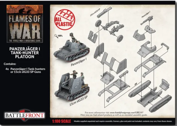 Flames of War - Blitzkrieg - Panzerjager I Anti-tank Platoon