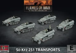 Flames of War - Blitzkrieg - Sd Kfz 251 Half-track Transport Platoon