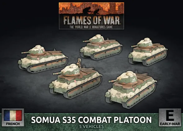 Flames of War - Blitzkrieg - Somua S35 Tank Platoon
