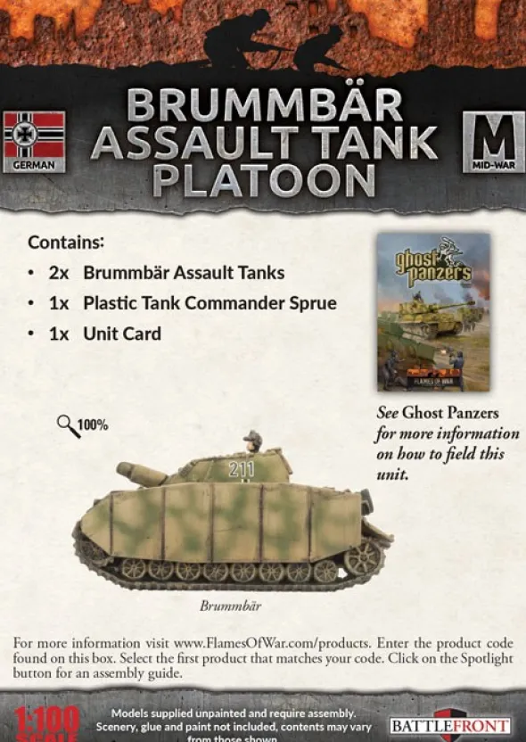 Flames of War - Brummbär Assault Tank Platoon