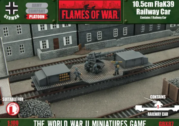 Flames of War - 10.5cm FlaK Railway Car