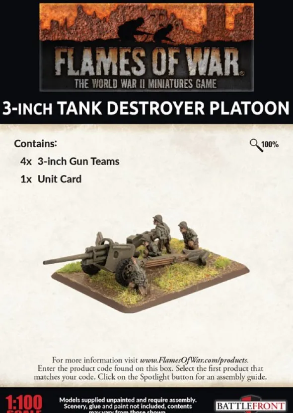 Flames of War - 3-inch Tank Destroyer Platoon