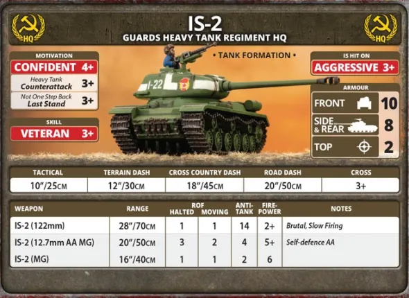 Flames of War - IS-2 Guards Heavy Tank Company