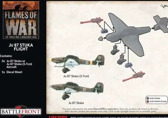 Flames of War - Ju 87 Stuka Flight