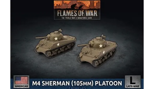 Flames of War - M4 Sherman (105mm) Assault Gun Platoon