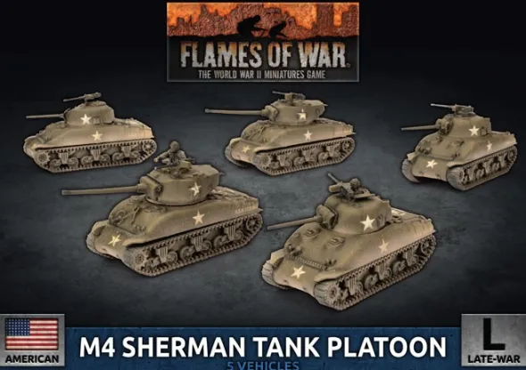 Flames of War - M4 Sherman Tank Platoon