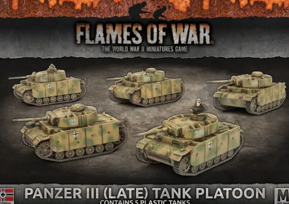Flames of War - Panzer III (Late) Tank Platoon