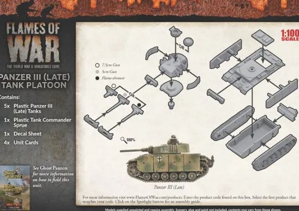 Flames of War - Panzer III (Late) Tank Platoon