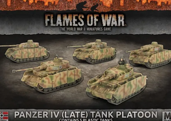 Flames of War - Panzer IV (Late) Tank Platoon