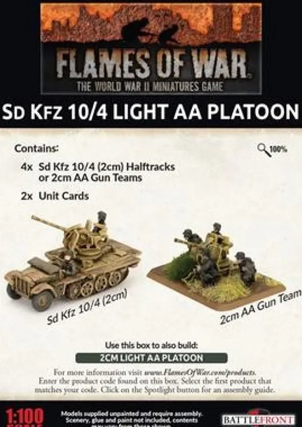 Flames of War - SdKfz 10/4 Light AA Platoon