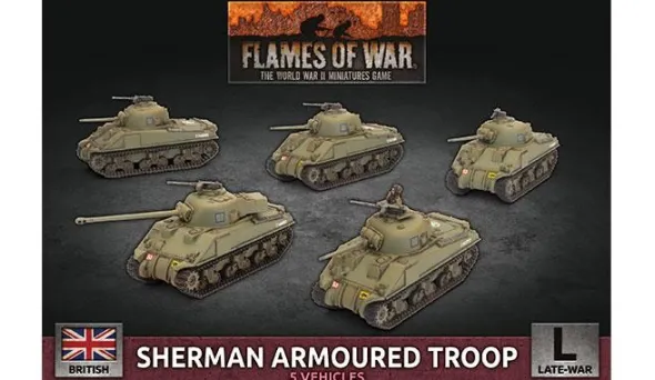 Flames of War - Sherman Armoured Troop