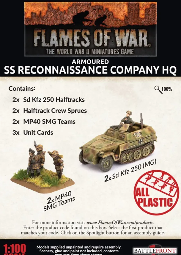 Flames of War - SS Reconaissance Company HQ