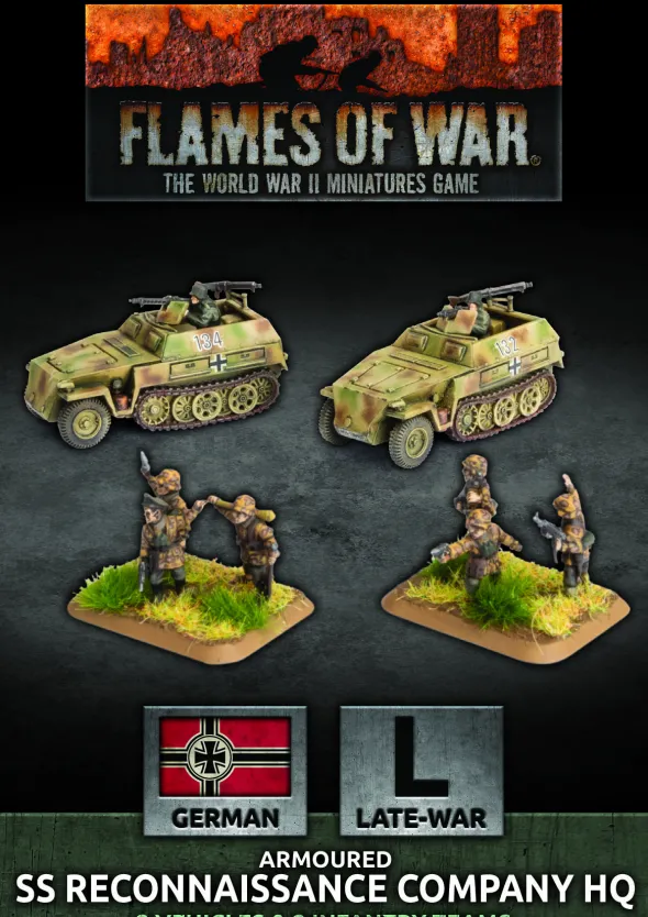 Flames of War - SS Reconaissance Company HQ