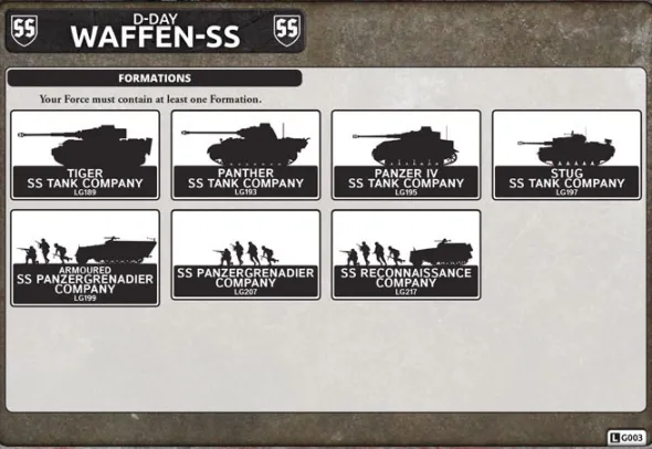 Flames of War - SS Reconaissance Company HQ