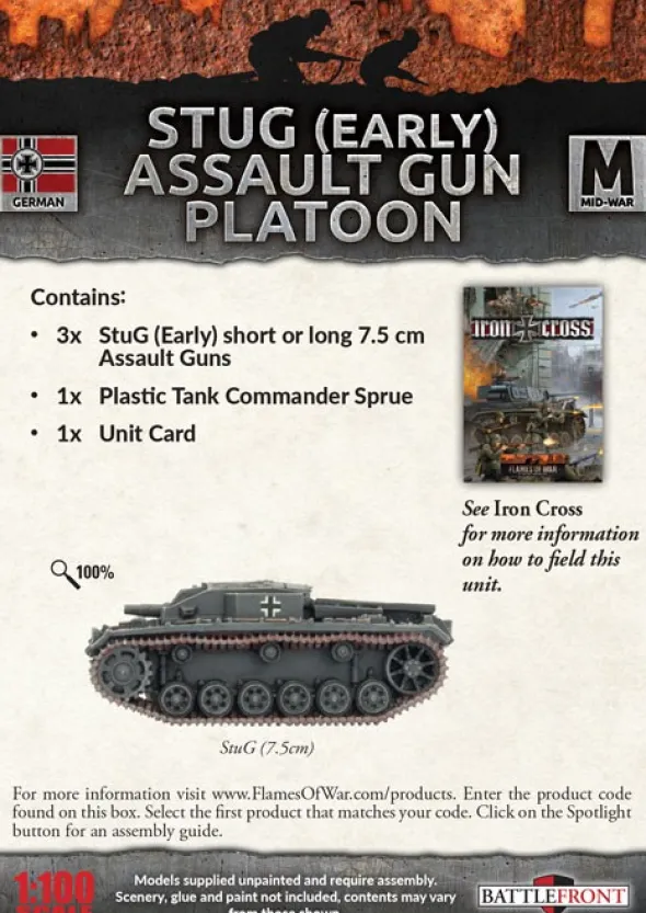 Flames of War - StuG (Early) Assault Gun Platoon