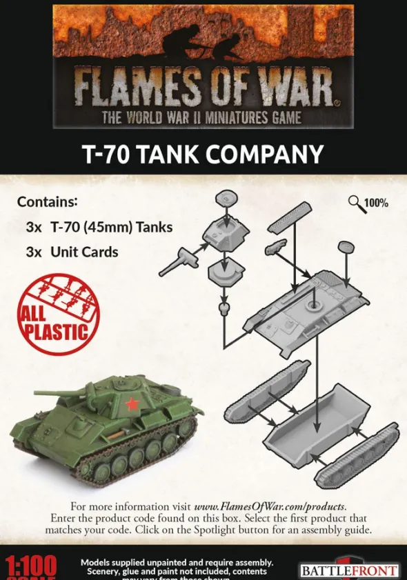 Flames of War - T-70 Tank Company
