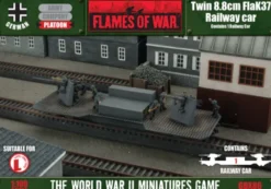 Flames of War - Twin 8.8cm FlaK Railway Car
