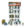 Flat Plastic Miniatures - Orcs and Goblins Horde- 31 Pieces