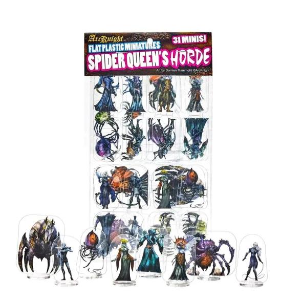Flat Plastic Miniatures - Spider Queen's Horde - 31Pc