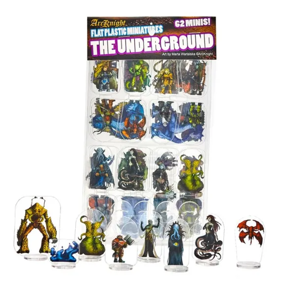 Flat Plastic Miniatures - The Underground - 62 Pieces