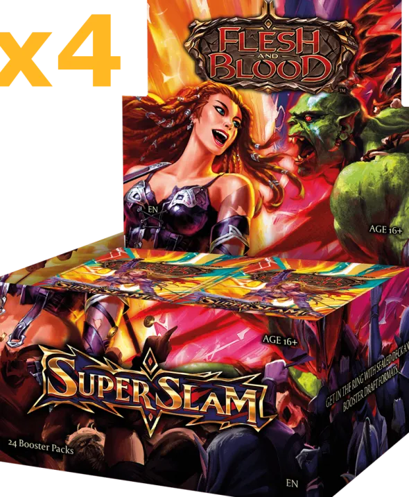 Flesh & Blood - Super Slam - Lot de 4 Display 24 Boosters