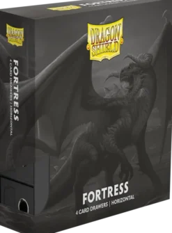 Fortress - 4-Card Drawers Horizontal - Black