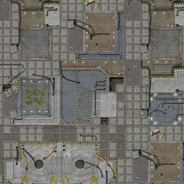 Frontier Sci-fi Gaming Mat 2x2