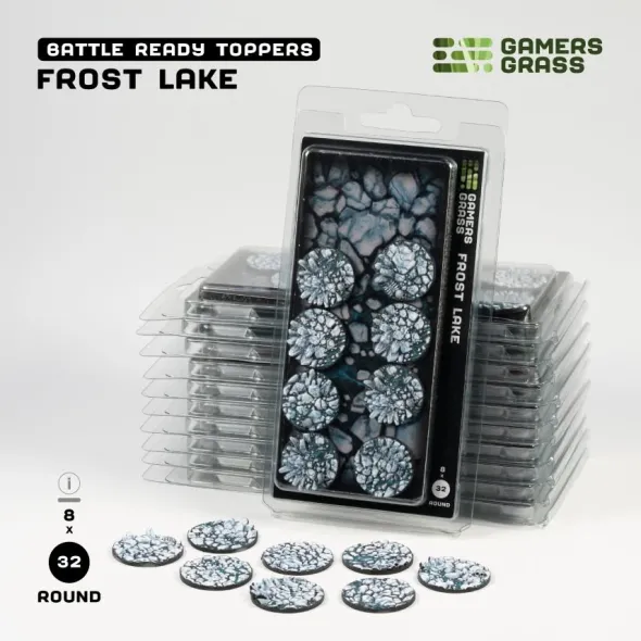 Frost Lake Bases, Round 32mm (x8)