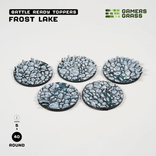 Frost Lake Bases, Round 40mm (x5)