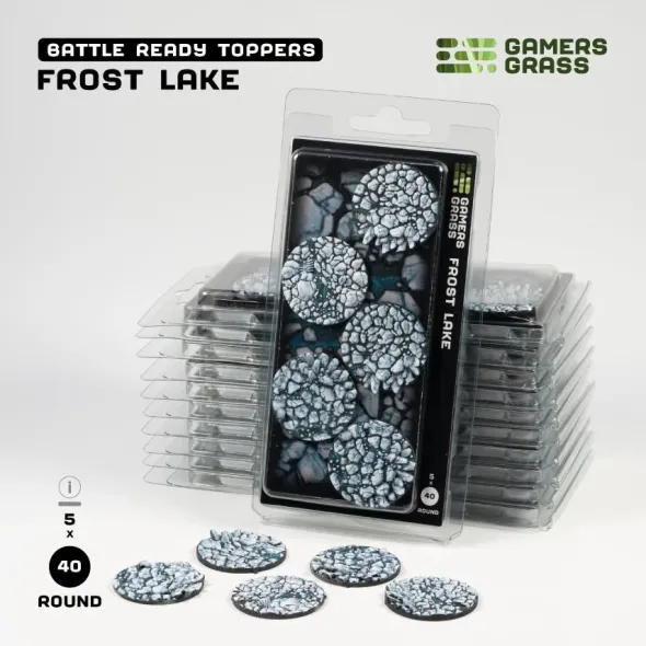 Frost Lake Bases, Round 40mm (x5)