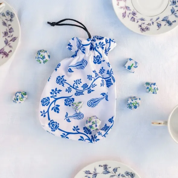 Full Art Dice Pouch: Porcelain