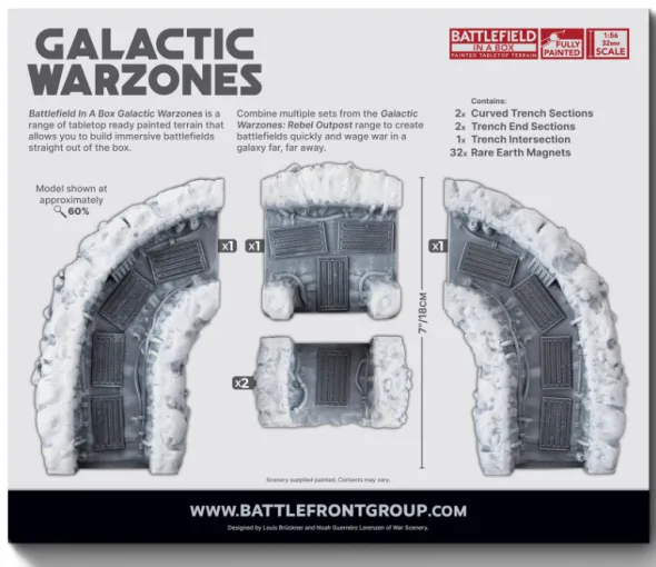 Galactic Warzones - Rebel Outpost Trenchlines Expansion