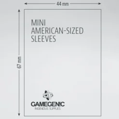Gamegenic - 50 Matte Sleeves Mini Américain - 44x67