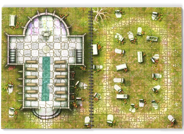 Giant Book of Battle Mats - Streets, Sewers & Cemeteries