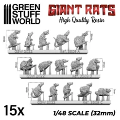 Giant Rats Resin Set