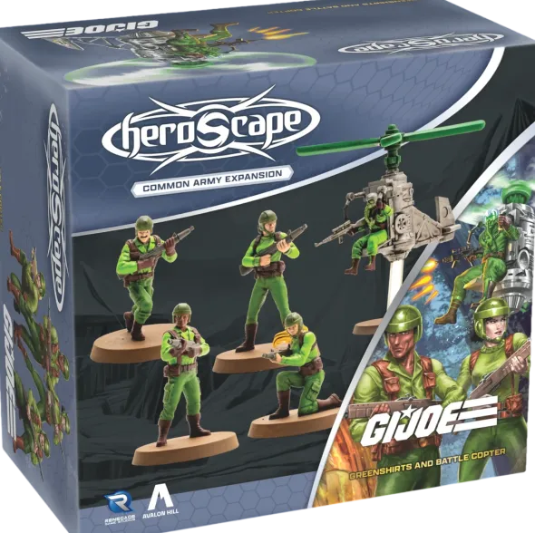 G.I. JOE Heroscape: Greenshirts & Battle Copter Common Army Expansion