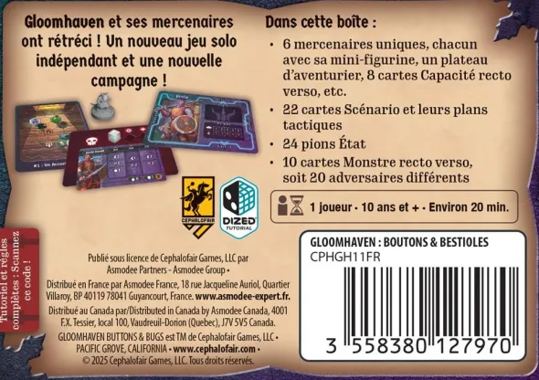 Gloomhaven - Boutons & Bestioles