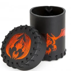 Gobelet à Dés - Flying Dragon - Cuir Noir
