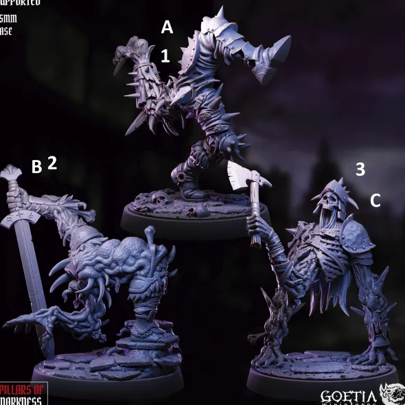 Goetia Miniatures - Pillars of Darkness - Restes de Guerriers