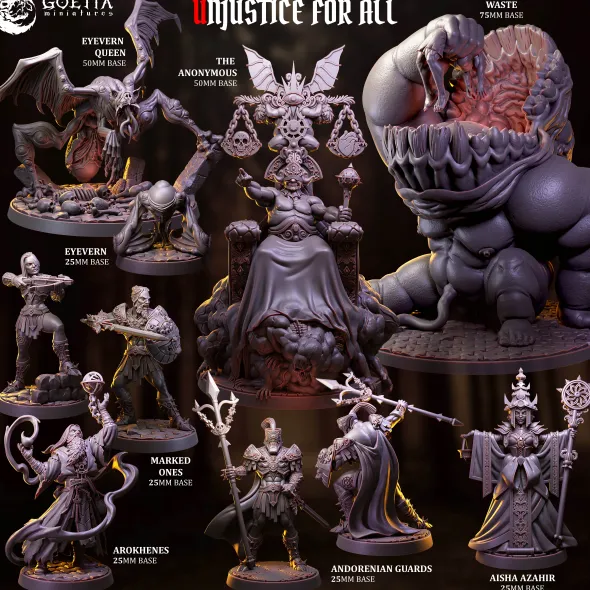 Goetia Miniatures - Unjustice for All - Set Complet