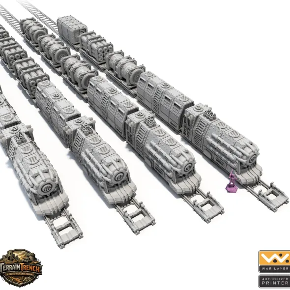 Gothic Sci-Fi Cargo Train