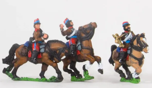 Guerre Franco-Prussienne - Commandement des Hussards en Veste Longue et Képi