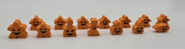 Halloween set - Carcassonne Big Box Meeples