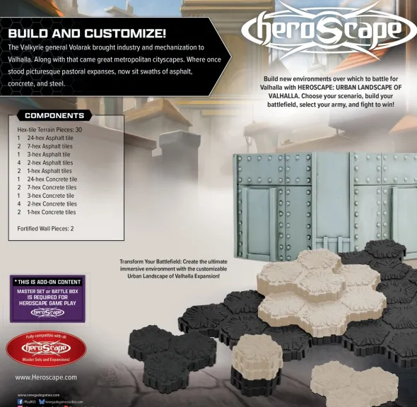 Heroscape: The Urban Landscape of Valhalla Terrain Expansion